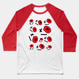 XOXO pattern Baseball T-Shirt